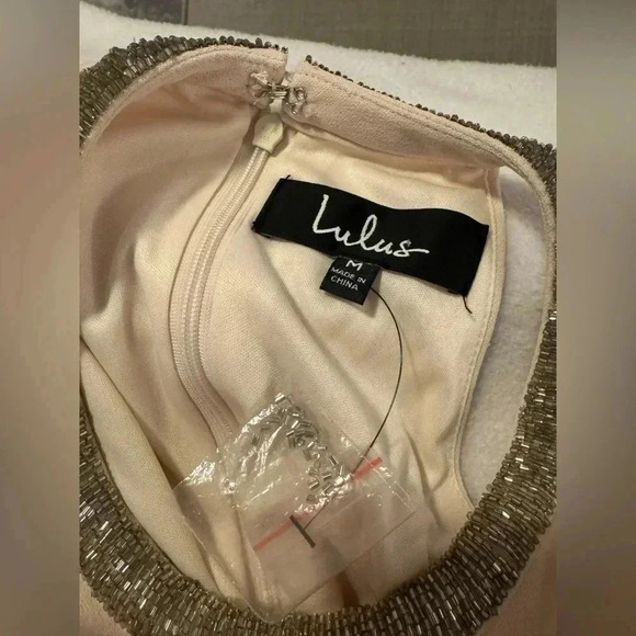 Women’s NWT Cream Lulus Formal Dress - Picture 4 of 9